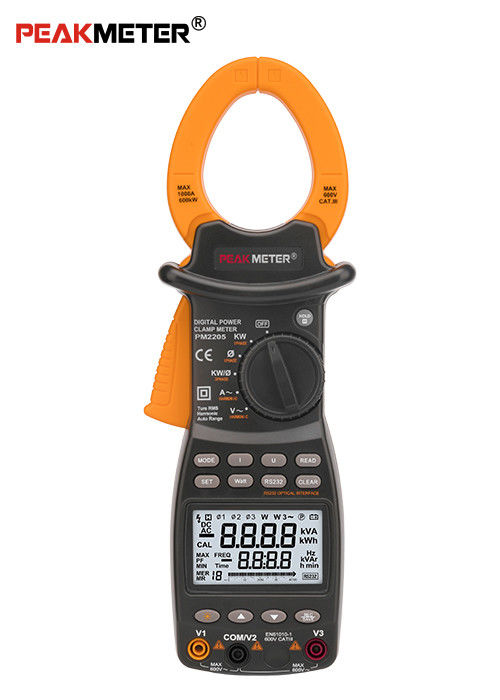 AC RMS Harmonic Digital Power Clamp Meter Resistance Voltage Diode