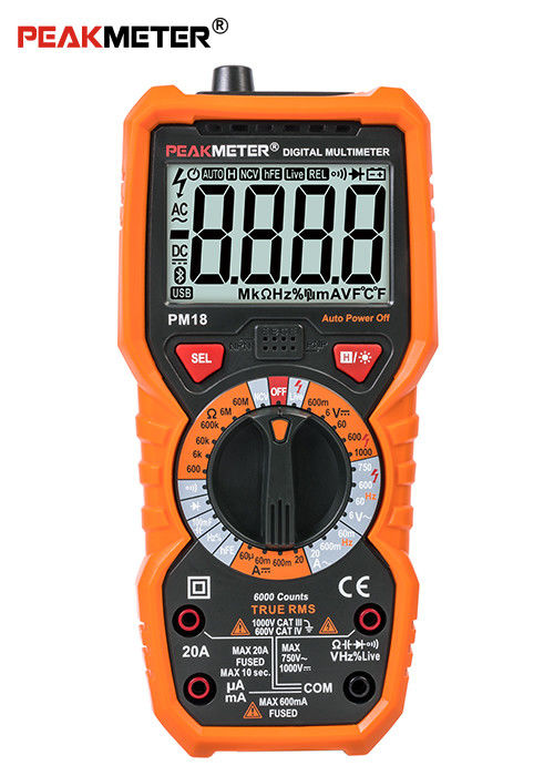 Digital Low Voltage Multimeter , High Precision Electrical Multimeter
