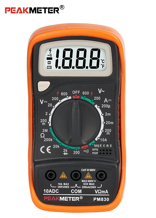 Hand Held High Voltage Meter Multimeter , Commercial Electric Digital