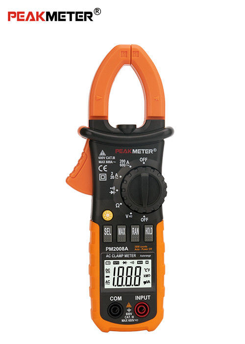 Digital CLamp Meter With Ammeter , Voltmeter , Ohmmeter And Backlight