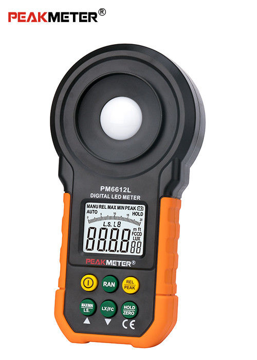 Digital LED Luxmeterlight Intensity Meter , Automatic Light Measuring
