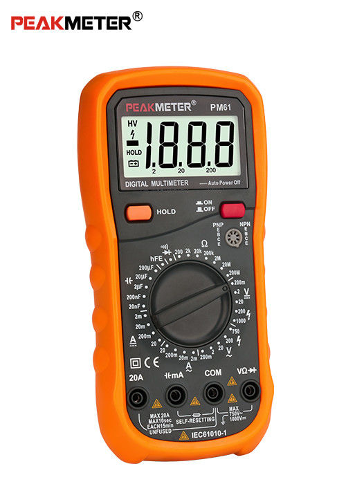 AC / DC Current Tester Dmm Digital Multimeter , 2000 Counts Auto Range