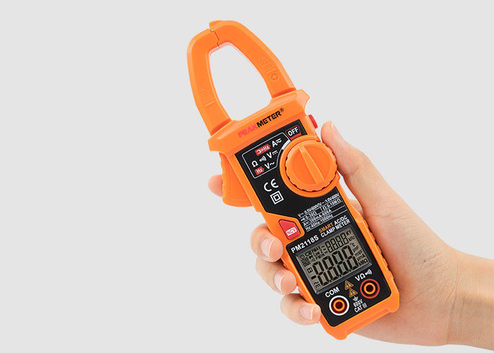Portable AC DC Current Clamp Meter , Earth Leakage Clamp Meter With NCV