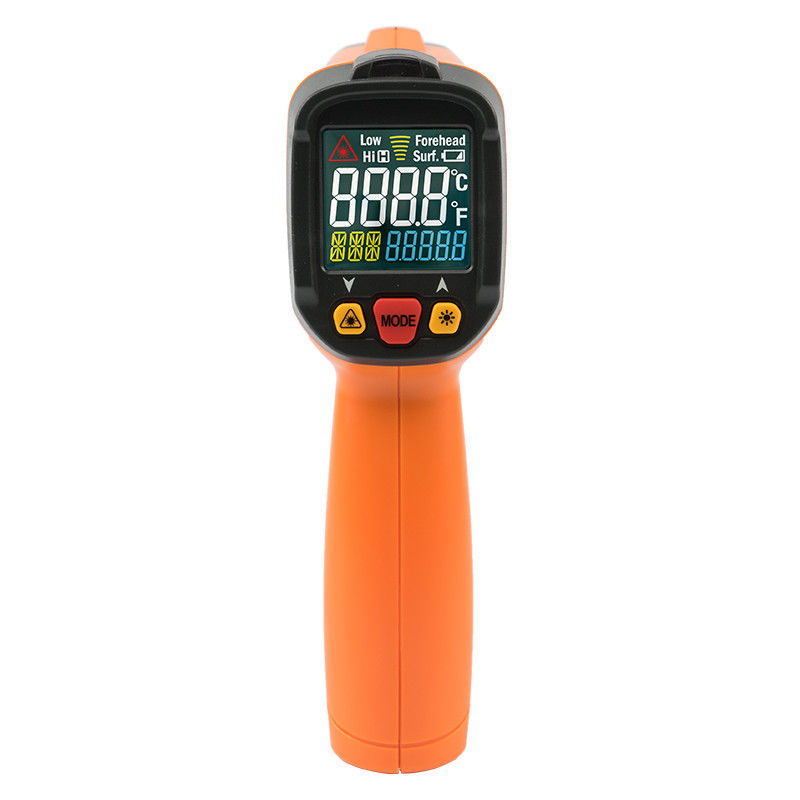 Adjustable Emissivity High Temp Infrared Thermometer With Data Hold