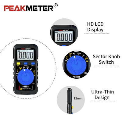 Mini Pocket Digital Multimeter 600V voltage 40MOhm resistance 4000 counts 1.5V Battery Tester