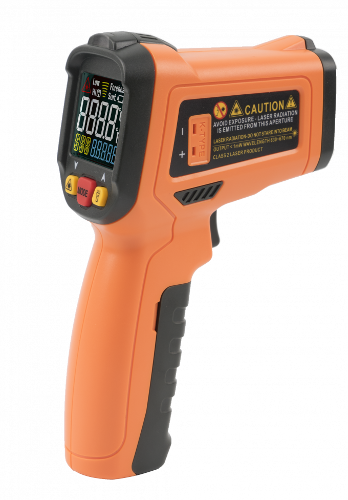 Nhiệt kế hồng ngoại cầm tay 670nm 1mW 0,5 giây với dịch vụ đám mây