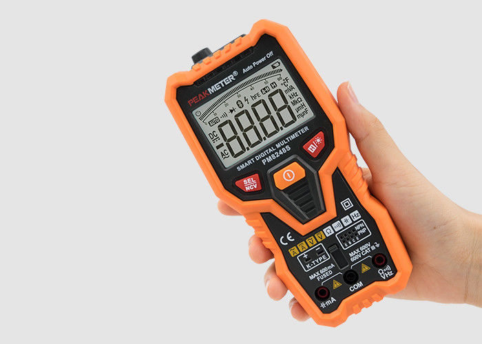 Digital Meter Multimeter,PEAKMETER PM8248S Auto Ranging Handheld Digital NCV Multimeter Resistance Temperature Tester 