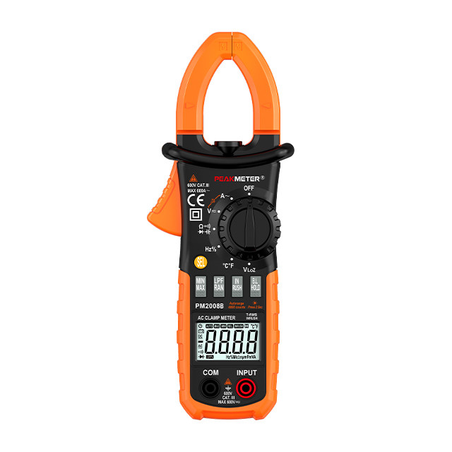 AC/DC Digital 6000counts Clamp Meter With Ammeter Diode Test Ohmmeter ...