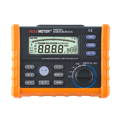 High Voltage Digital Insulation Resistance Tester With DCV And ACV Detection
