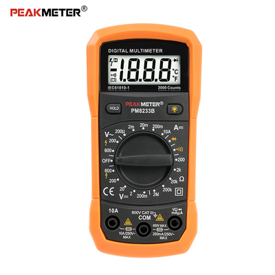 Mini Handheld Digital Multimeter 10A DC Current Measurement Data Hold Meter