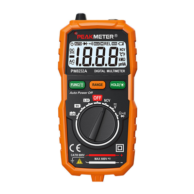 Portable Auto Range Digital Multimeter with NCV Detection Battery Measurement AC DC Voltmeter