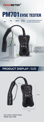 PM701 EVSE Tester High-Performance Diagnosis Machine For Cars EVSE Adaptor For All Standard AC Charging Stations with  PE Pre-Testing