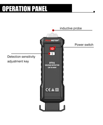Current Measurement AC Voltage Detector Pen Sound And Zero/Live Wire Judgment High Safety Standard