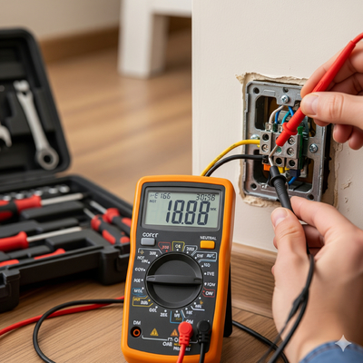 High Precision Auto Ranging Digital Multimeter for Measuring Resistance 200Ω-2MΩ and AC Voltage Range 200V/600V