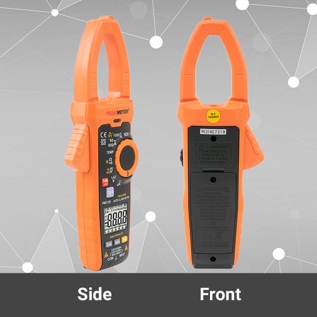 Máy đo kẹp kỹ thuật số TRMS phạm vi tự động Máy đo kẹp năng lượng mặt trời AC/DC 1000V Điện áp 1000A Hiện tại