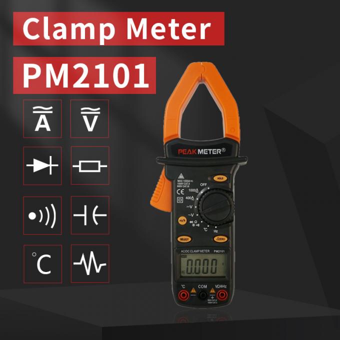 Đồng hồ kẹp thủ công kỹ thuật số, Đồng hồ đo kẹp điện áp AC / DC phạm vi thủ công