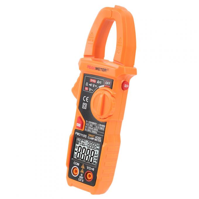 Portable AC DC Current Clamp Meter , Earth Leakage Clamp Meter With NCV