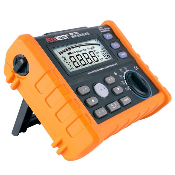Máy đo điện trở đất Peakmeter PM2302 Máy kiểm tra điện trở đất MS2302 Bộ thử nghiệm quang điện mặt trời điện áp đất 2 cực / 3 cực 600V