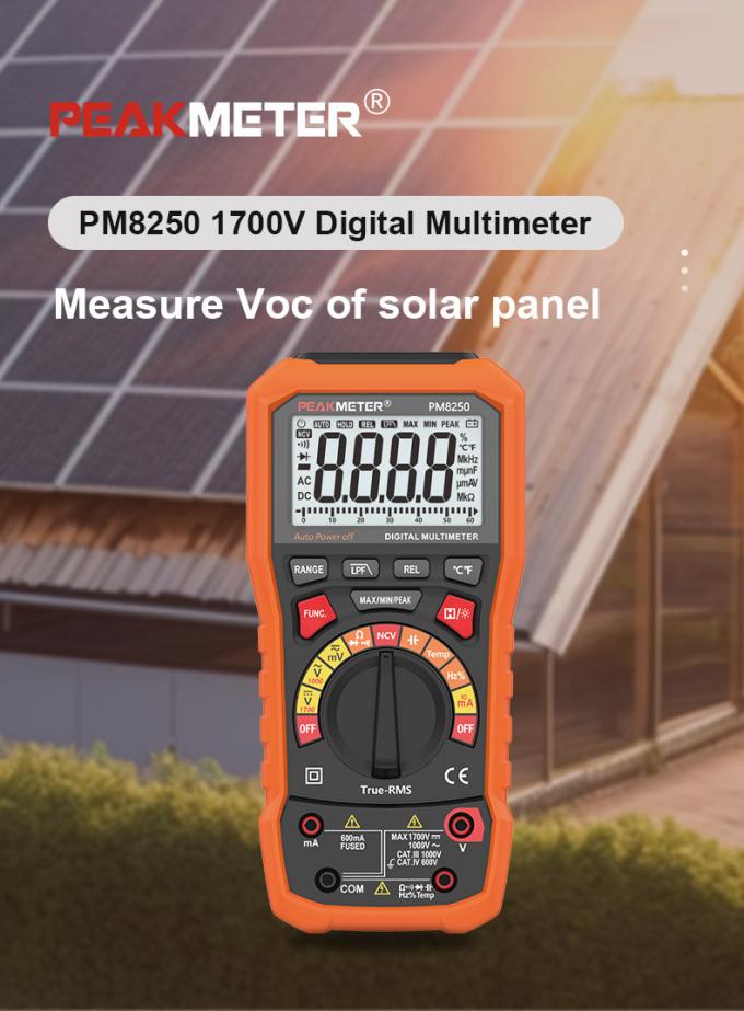 Đồng hồ vạn năng kỹ thuật số quang điện tự động Đo LPF tương đối Đồng hồ vạn năng MAX/MIN/PEAK