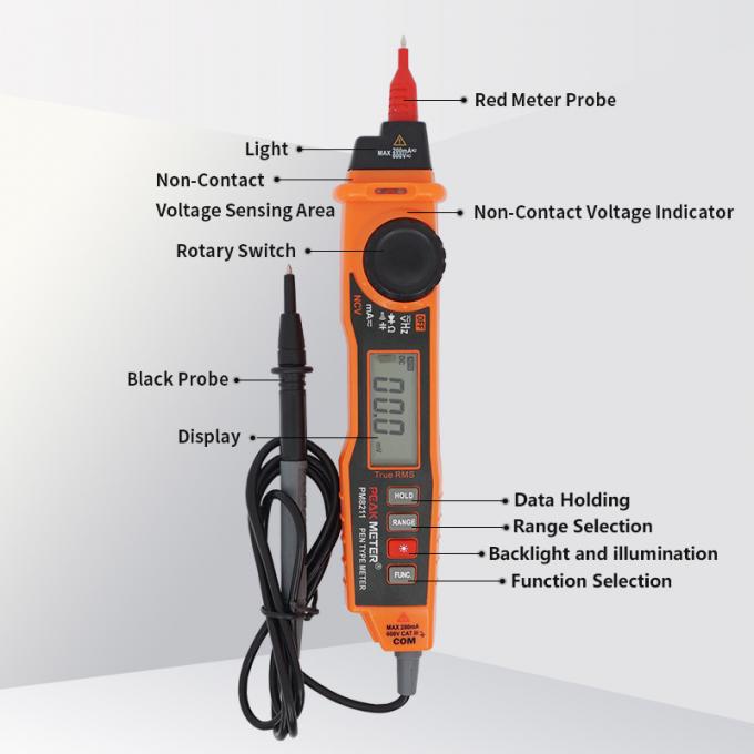 Loại bút Phạm vi tự động Đồng hồ vạn năng kỹ thuật số Đo điện trở không tiếp xúc Phát hiện điện áp