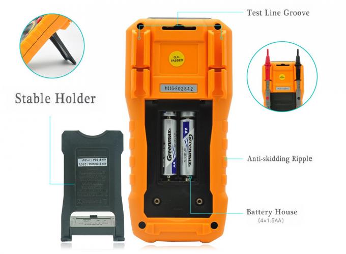 Đồng hồ vạn năng kỹ thuật số phạm vi tự động chuyên nghiệp với giao diện USB và T-RMS