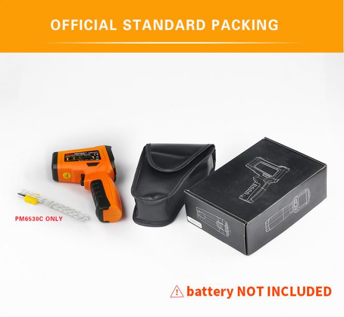 Nhiệt kế hồng ngoại Peakmeter PM6530A Súng nhiệt kế hồng ngoại cầm tay nhiệt độ cao Nhiệt độ hoạt động - 50 ~ 300 độ