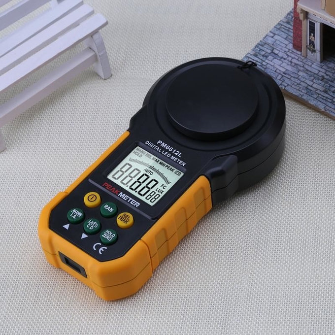 Digital LED Luxmeterlight Intensity Meter , Automatic Light Measuring