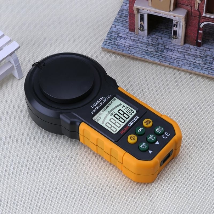 Digital LED Luxmeterlight Intensity Meter , Automatic Light Measuring