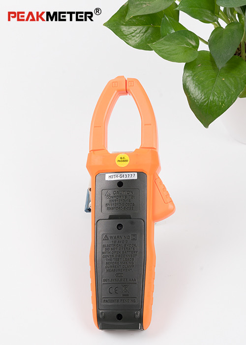 Large Range True Rms Clamp Meter , Commercial Electric Digital Clamp Meter