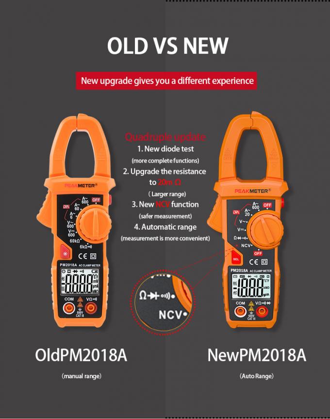Digital Clamp Meter Measurement instrument tooling AC&DC Voltage NCV Meter