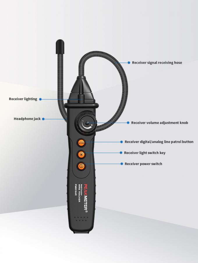 Máy kiểm tra đường cáp cầm tay RJ45 Kiểm tra liên tục và truyền tín hiệu tương tự kỹ thuật số