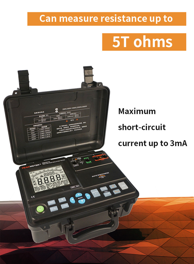 Analog Bar Digital High Voltage Insulation Tester Auto Calculate PI / DAR