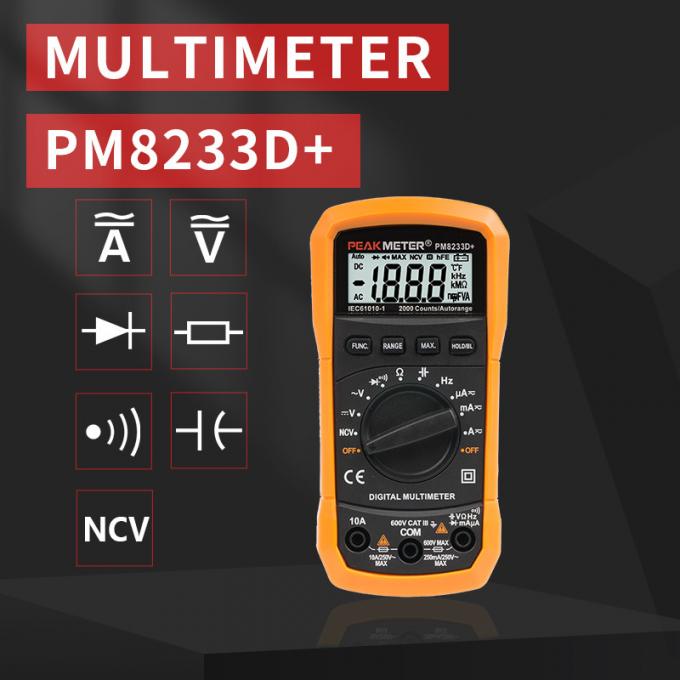 Đồng hồ vạn năng kỹ thuật số cầm tay cầm tay có độ chính xác cao Đa chức năng