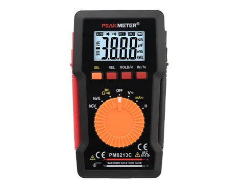 PM8213C 4000 Counts Mini Pocket Digital Multimeter with Non Contact AC Voltage Tester