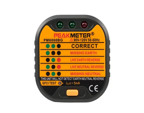 PM6860BG Portable Mains Electric Socket Tester