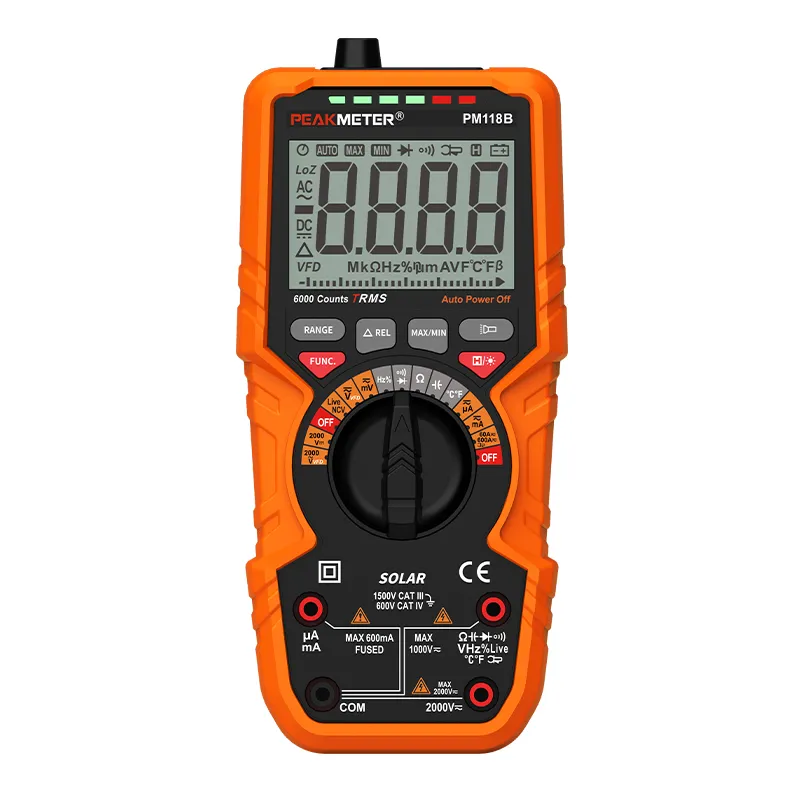 PM118B 2000V True RMS Digital Multimeter for Photovoltaic