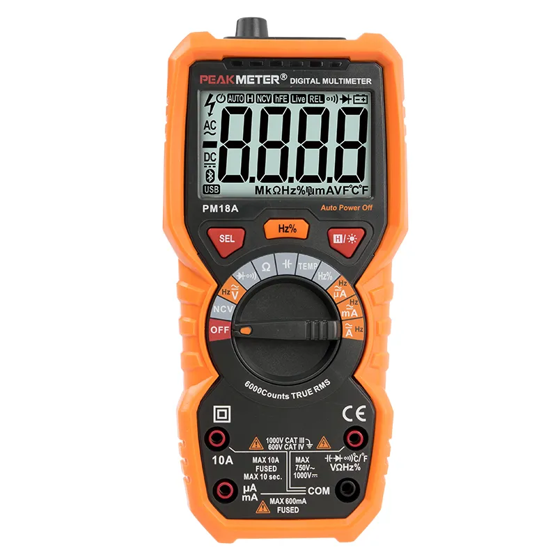 PM18A 6000 Counts Digital Multimeter with Auto Range & T-RMS