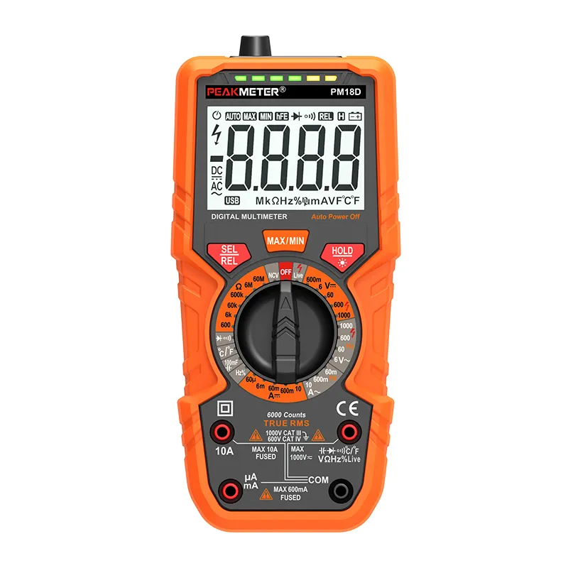 PM18D 6000 Counts Digital Multimeter with T-RMS