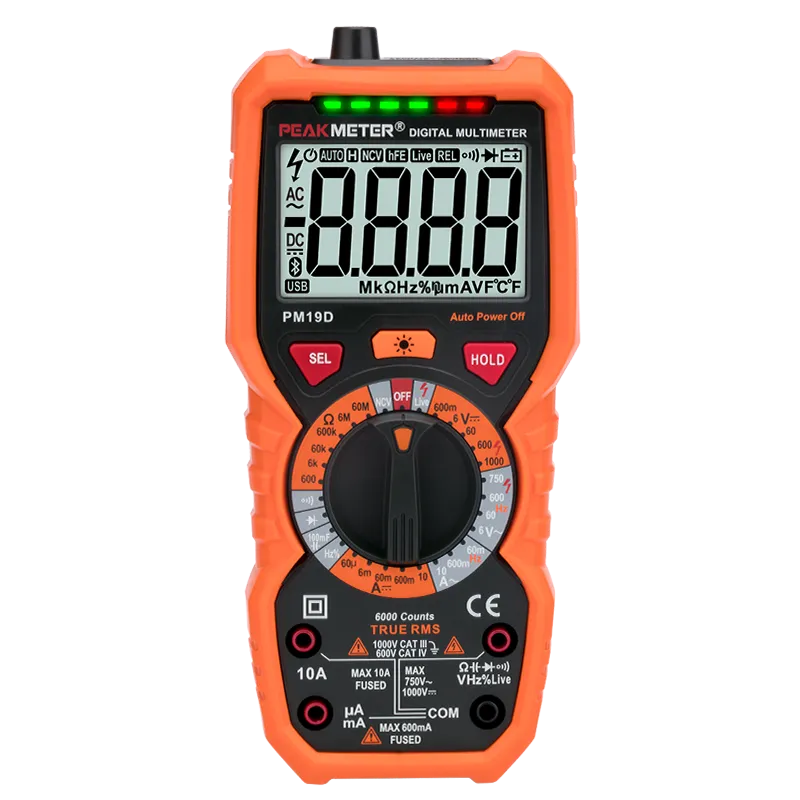PM19D 6000 Counts Digltal Multlmeter with T-RMS