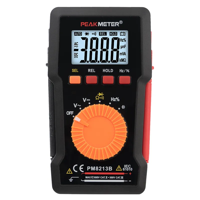 PM8213B 4000 Counts Mini Pocket Digital Multimeter with Automatic Shutdown