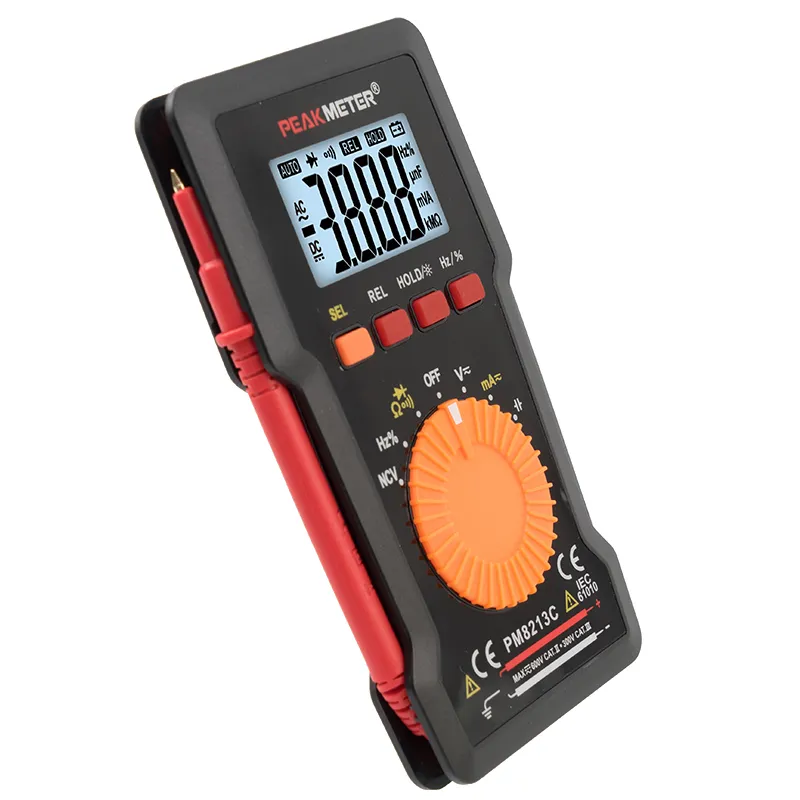 PM8213C 4000 Counts Mini Pocket Digital Multimeter with Non Contact AC Voltage Tester