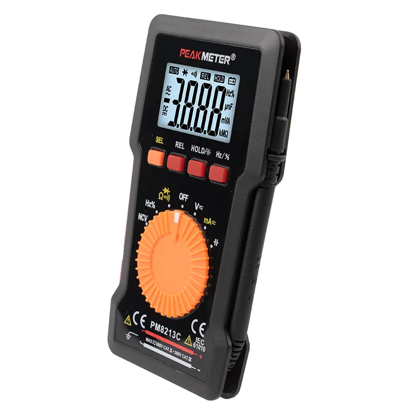 PM8213C 4000 Counts Mini Pocket Digital Multimeter with Non Contact AC Voltage Tester