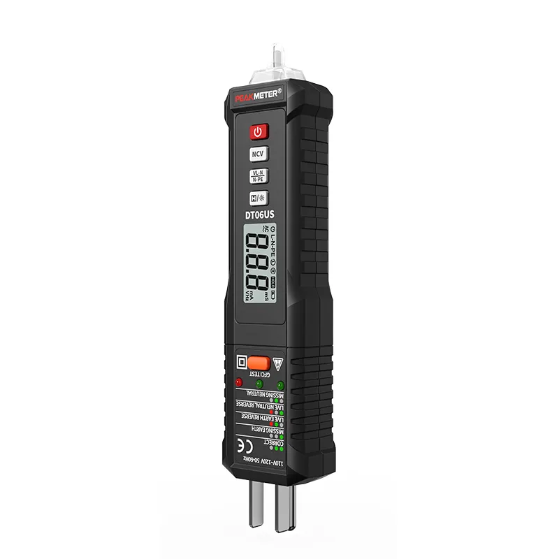 DT06 Sound and Light Alarm 30V-250V Digital Socket Tester
