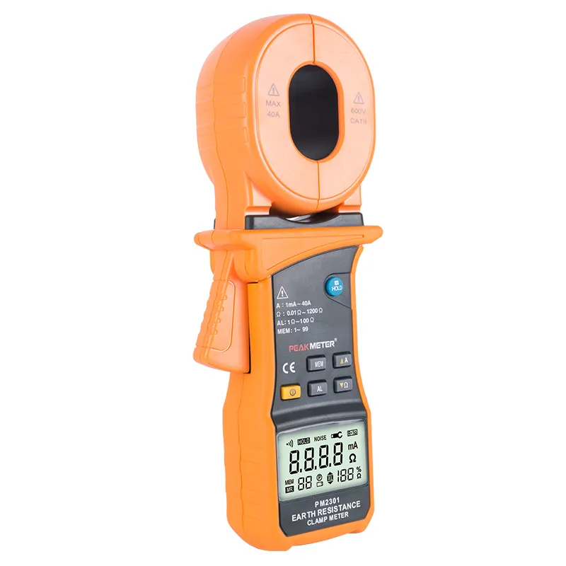 MS2301 High Sensitivity Clamp Earth Ground Resistance Tester