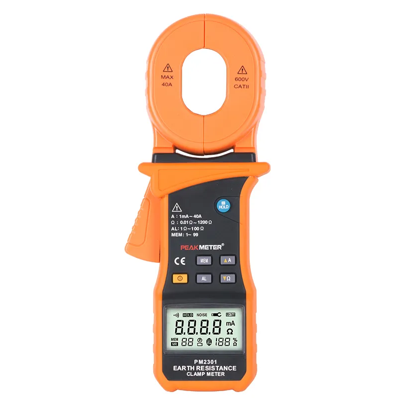 MS2301 High Sensitivity Clamp Earth Ground Resistance Tester