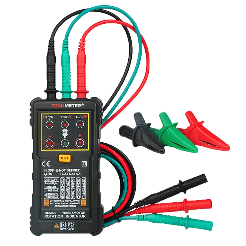PM5900 Three Phase Motor Phase Rotation Tester Indicator