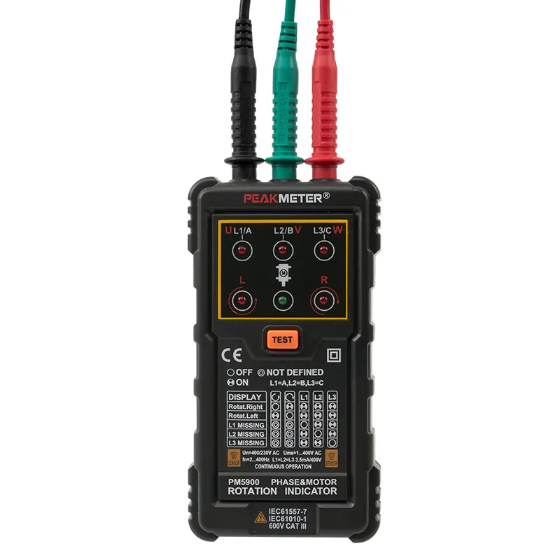 PM5900 Three Phase Motor Phase Rotation Tester Indicator