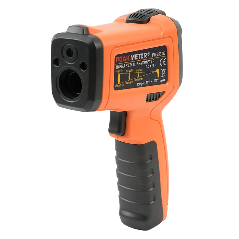 PM6530D 12:1 Infrared Thermometer 5lN1 with Humidity & Dew Point +K Type