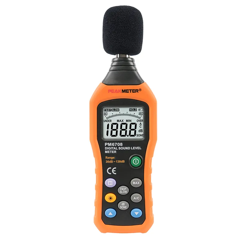 PM6708 Auto Measuring A and C Digital Sound Level Meter