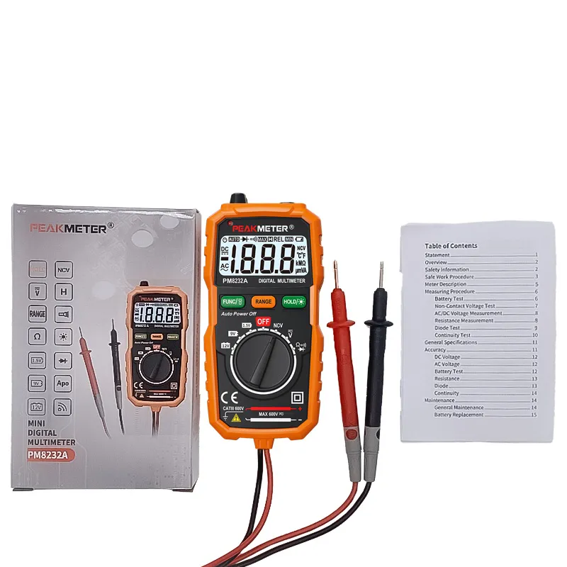 PM8232A Smart Mini Digital Multimeter